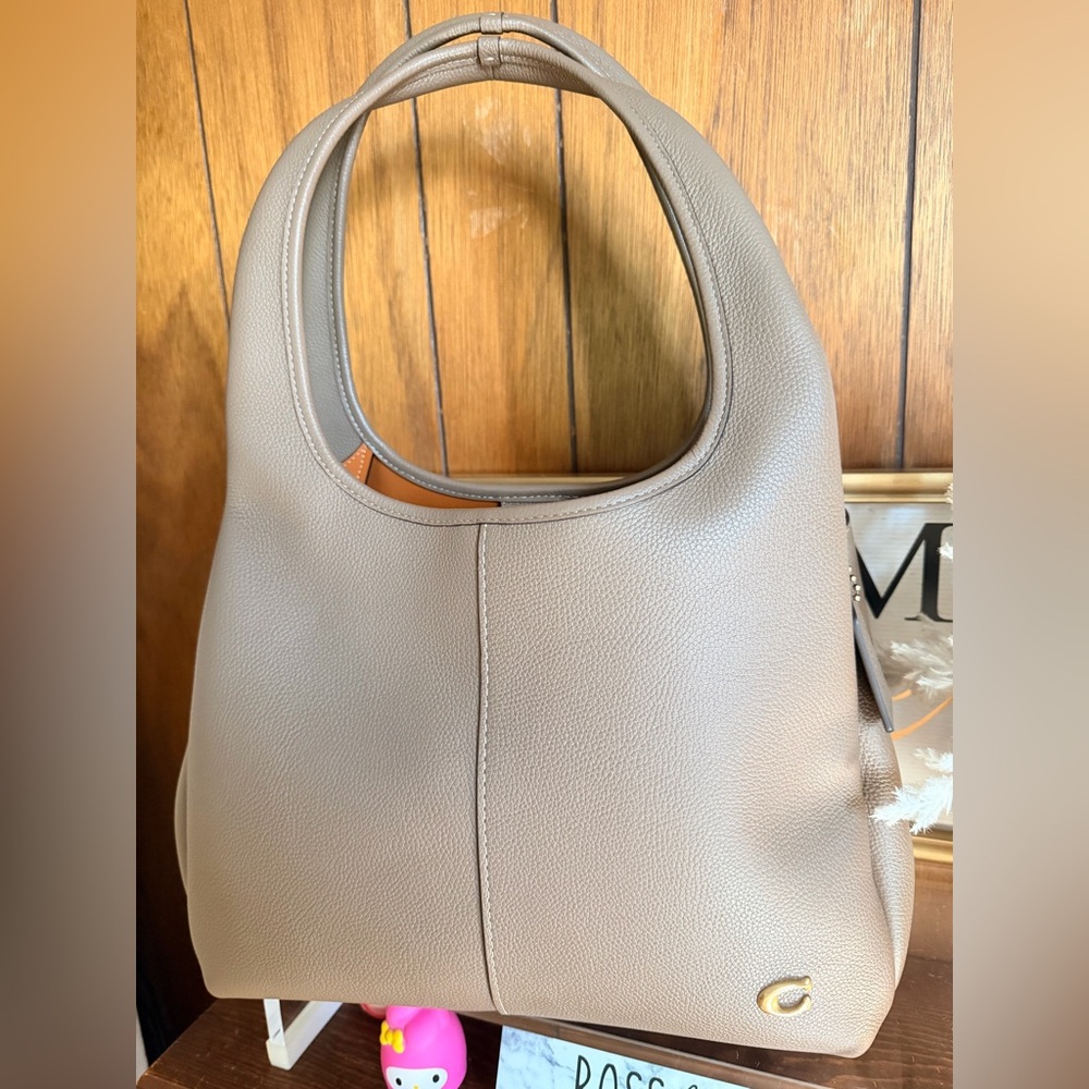 COACH Lana Pebbled Leather Hobo Tote Bag